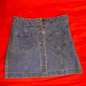 Button-Up mini skirt